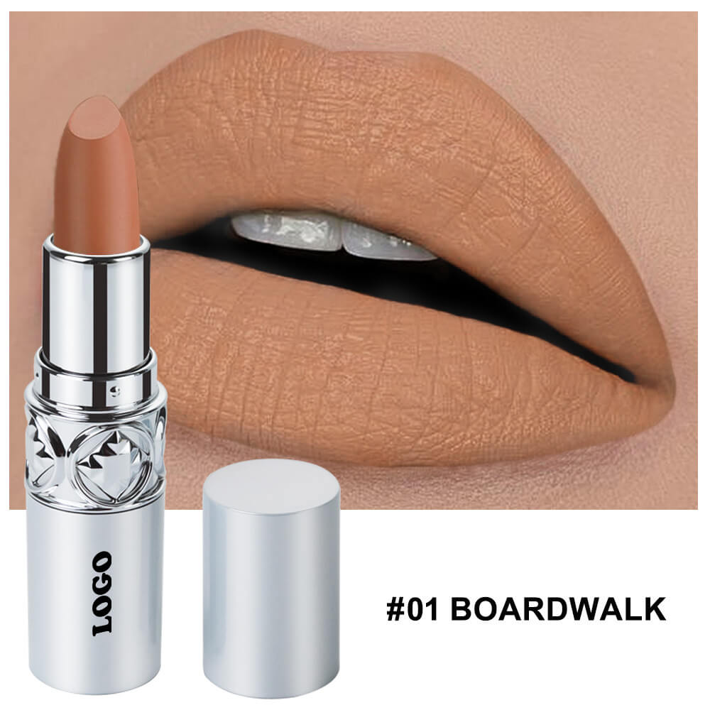 24 color matte lipstick cream waterproof long lasting silver tube