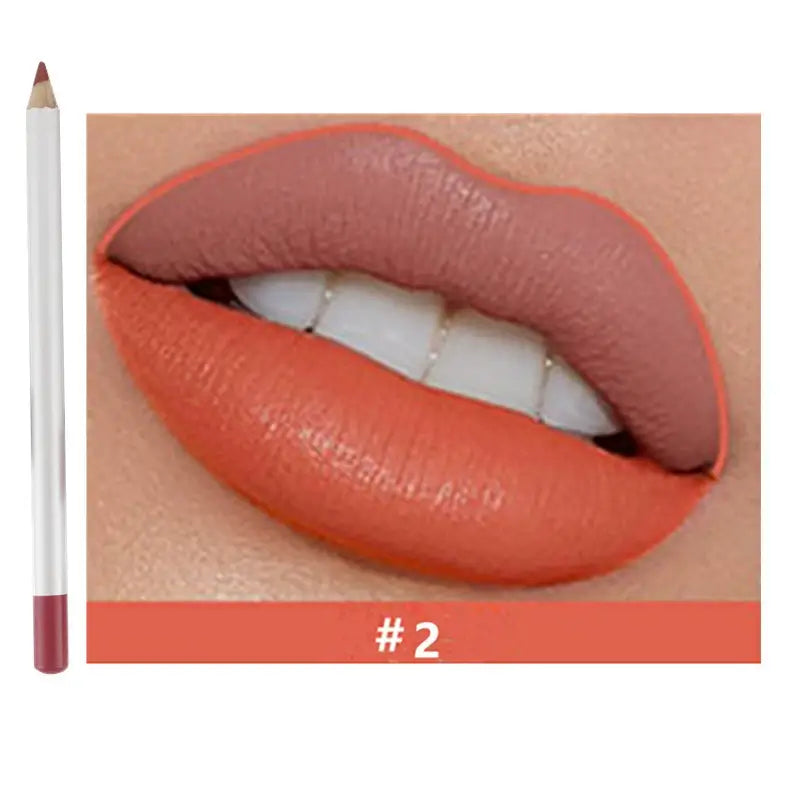 25 color matte lip liner lip color pencil white high pigmented