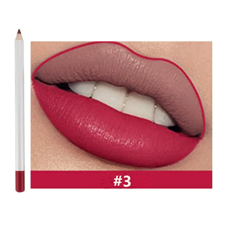 25 color matte lip liner lip color pencil white high pigmented