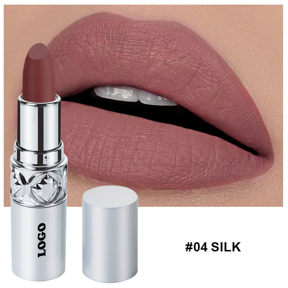 24 color matte lipstick cream waterproof long lasting silver tube