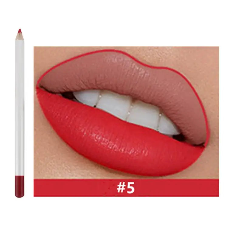 25 color matte lip liner lip color pencil white high pigmented
