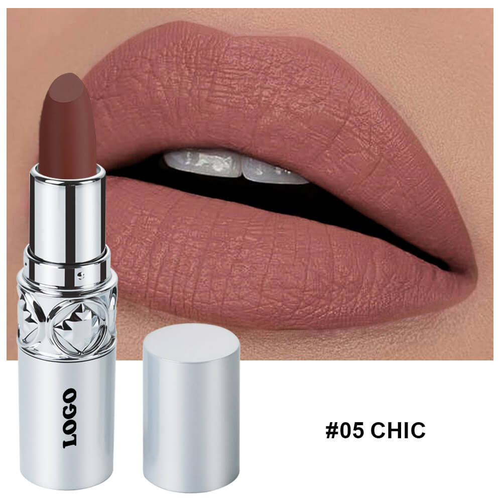 24 color matte lipstick cream waterproof long lasting silver tube