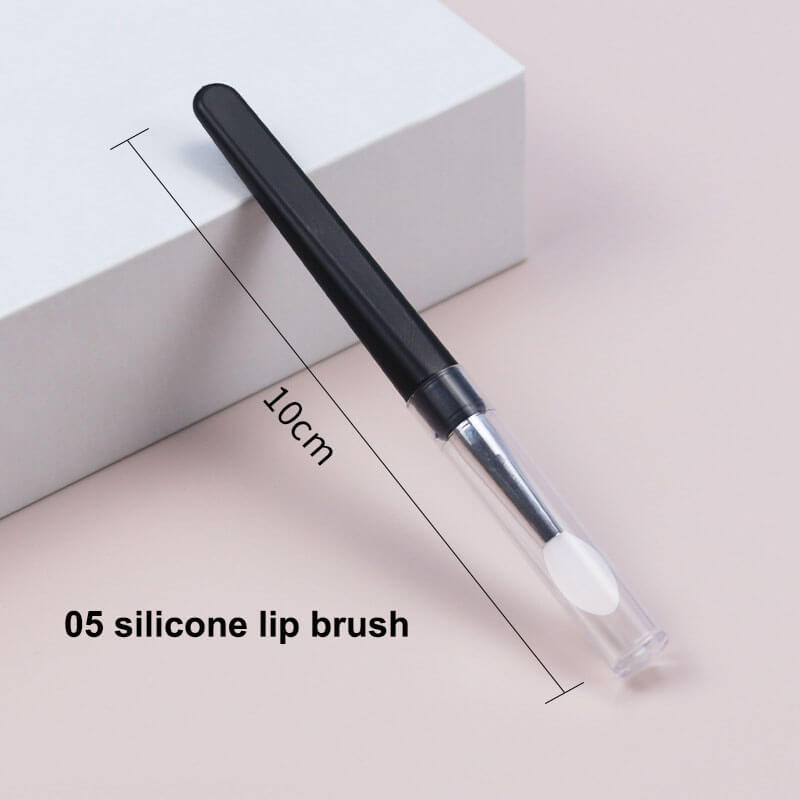 Portable makeup brush silicone soft lip eyebrow eyeliner brushes