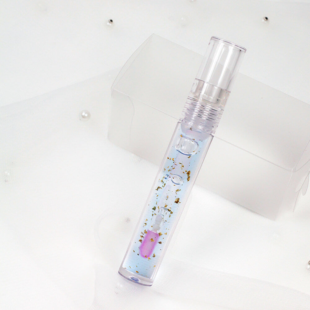 6 color lip oil 24k gold foil repair temperature color change