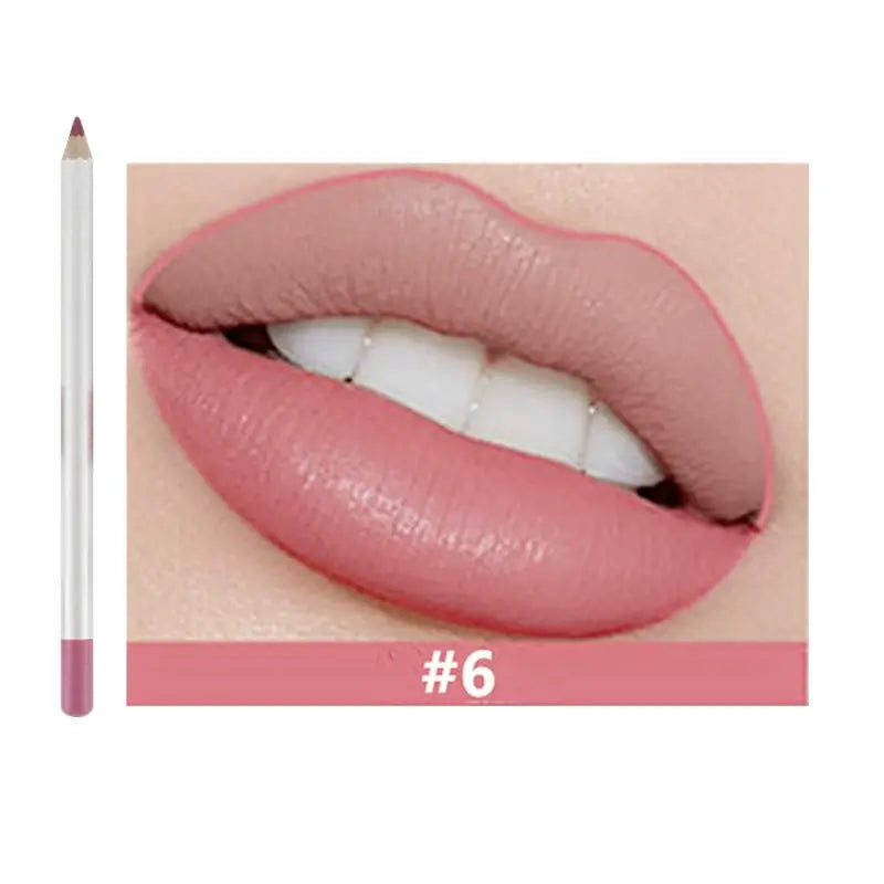 25 color matte lip liner lip color pencil white high pigmented