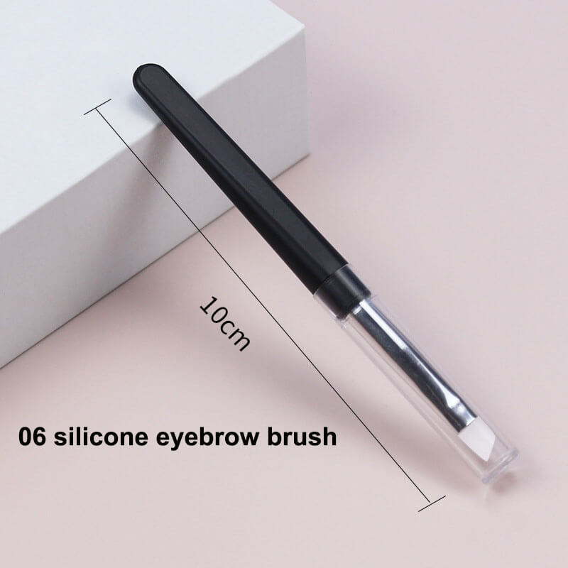 Portable makeup brush silicone soft lip eyebrow eyeliner brushes