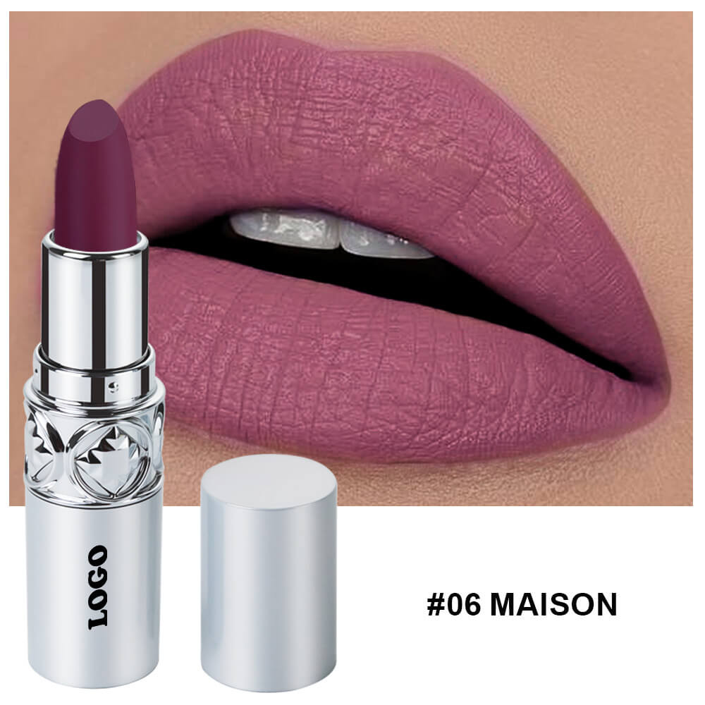 24 color matte lipstick cream waterproof long lasting silver tube