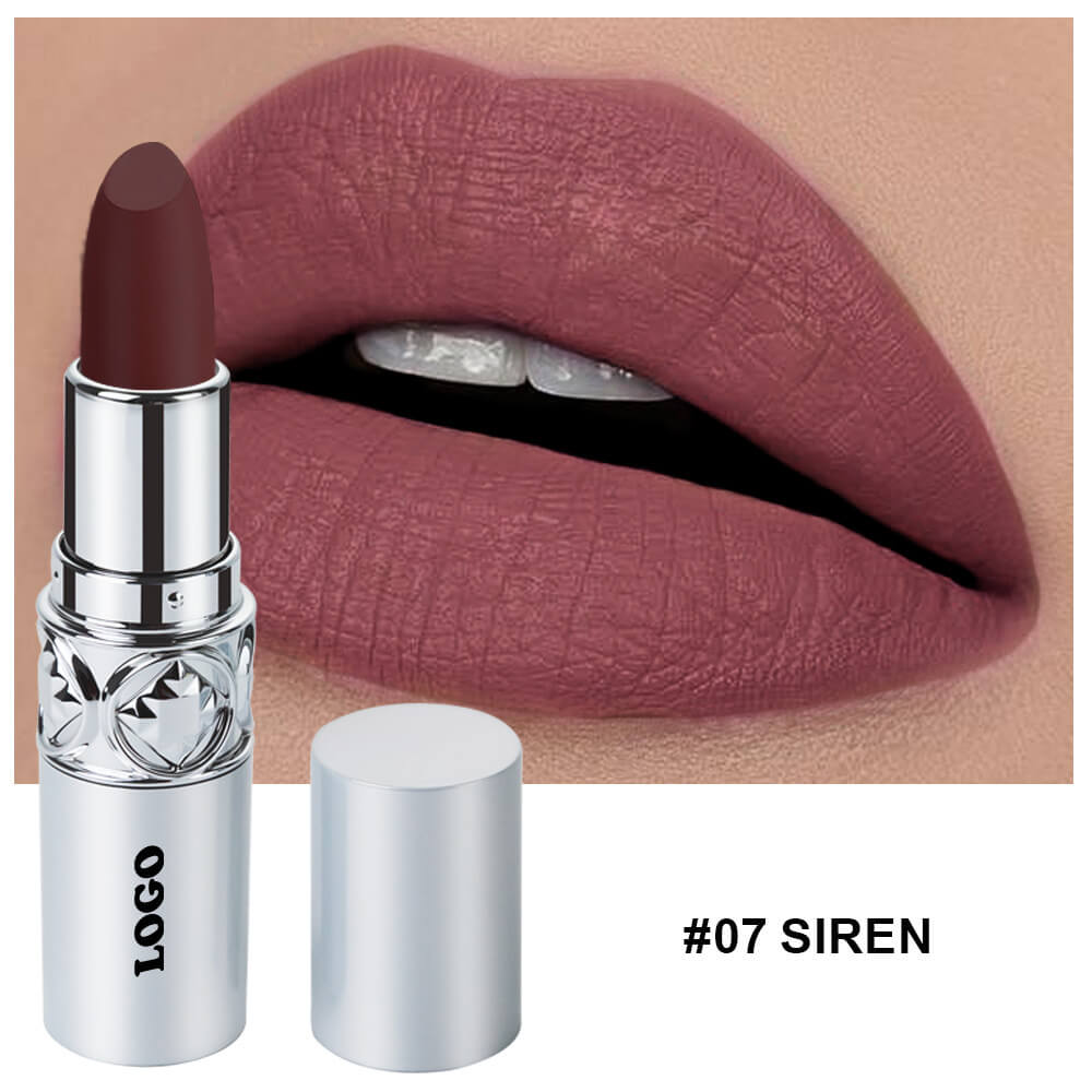 24 color matte lipstick cream waterproof long lasting silver tube