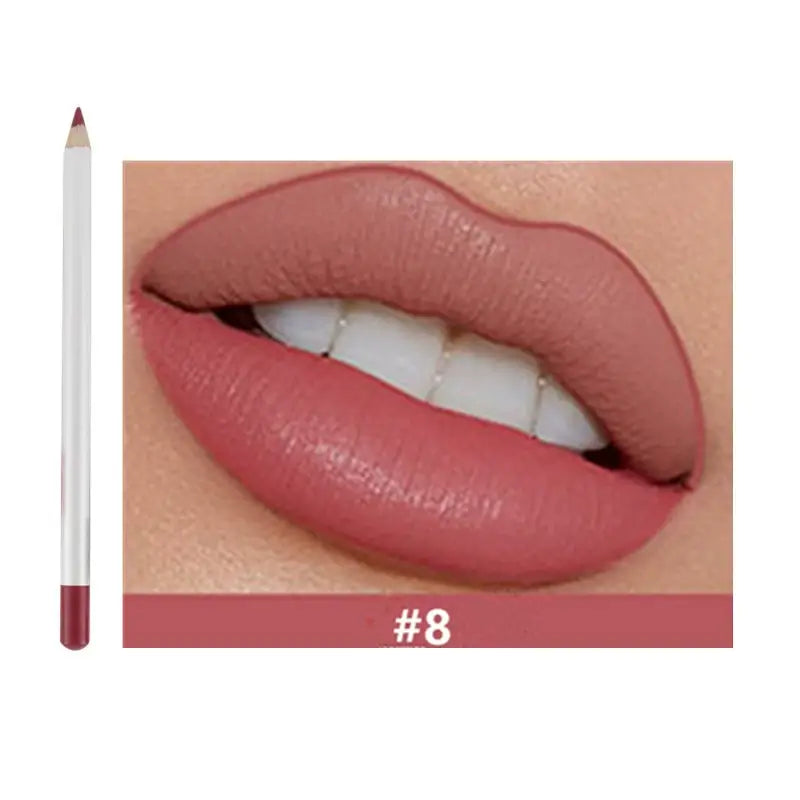 25 color matte lip liner lip color pencil white high pigmented