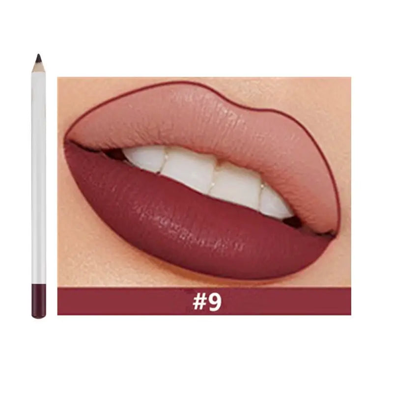 25 color matte lip liner lip color pencil white high pigmented