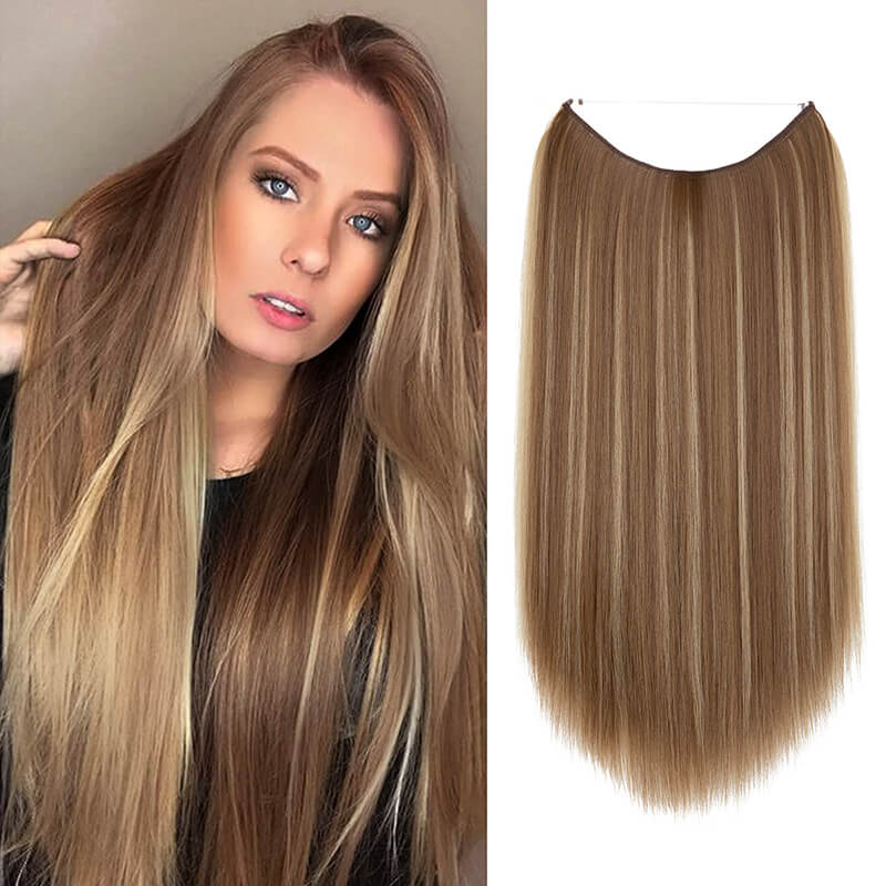 Hair extensions women wigs natural wig one-piece long straight hair