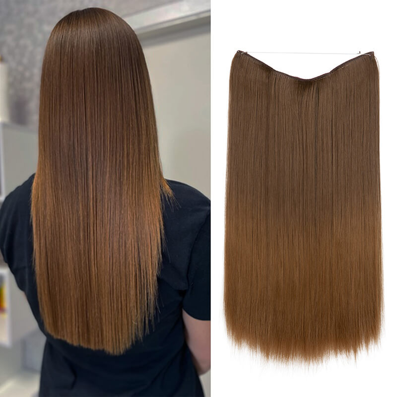 Hair extensions women wigs natural wig one-piece long straight hair