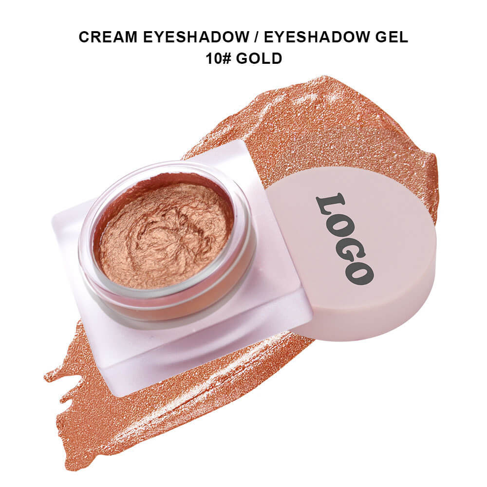 10-Color Cream Eyeshadow Shimmer Waterproof Long-Lasting High Pigmented