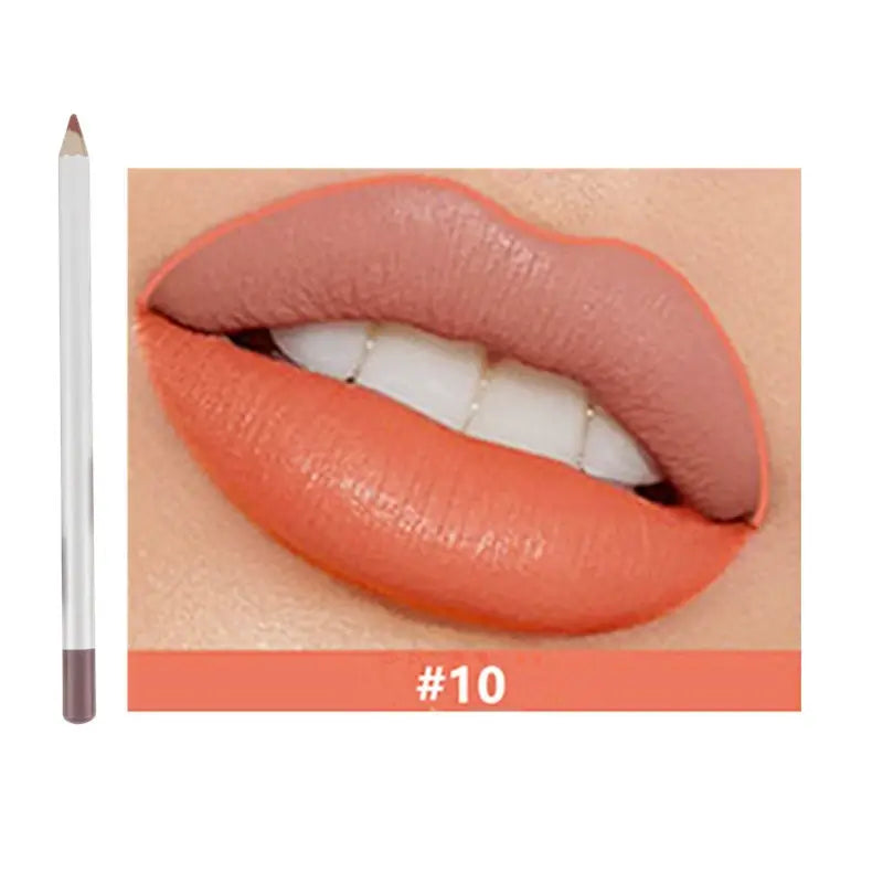 25 color matte lip liner lip color pencil white high pigmented