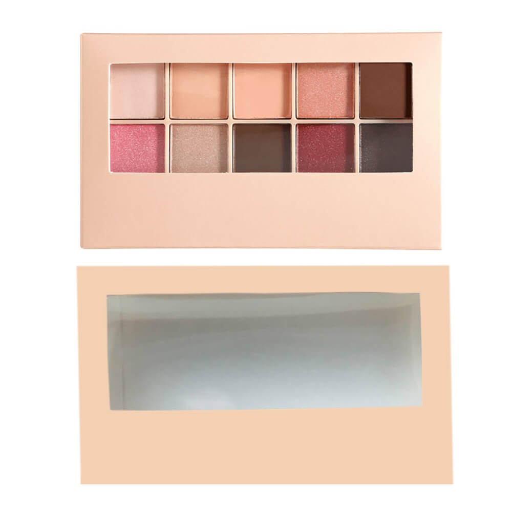 10 color nude eyeshadow palette powder with makeup brush vegan