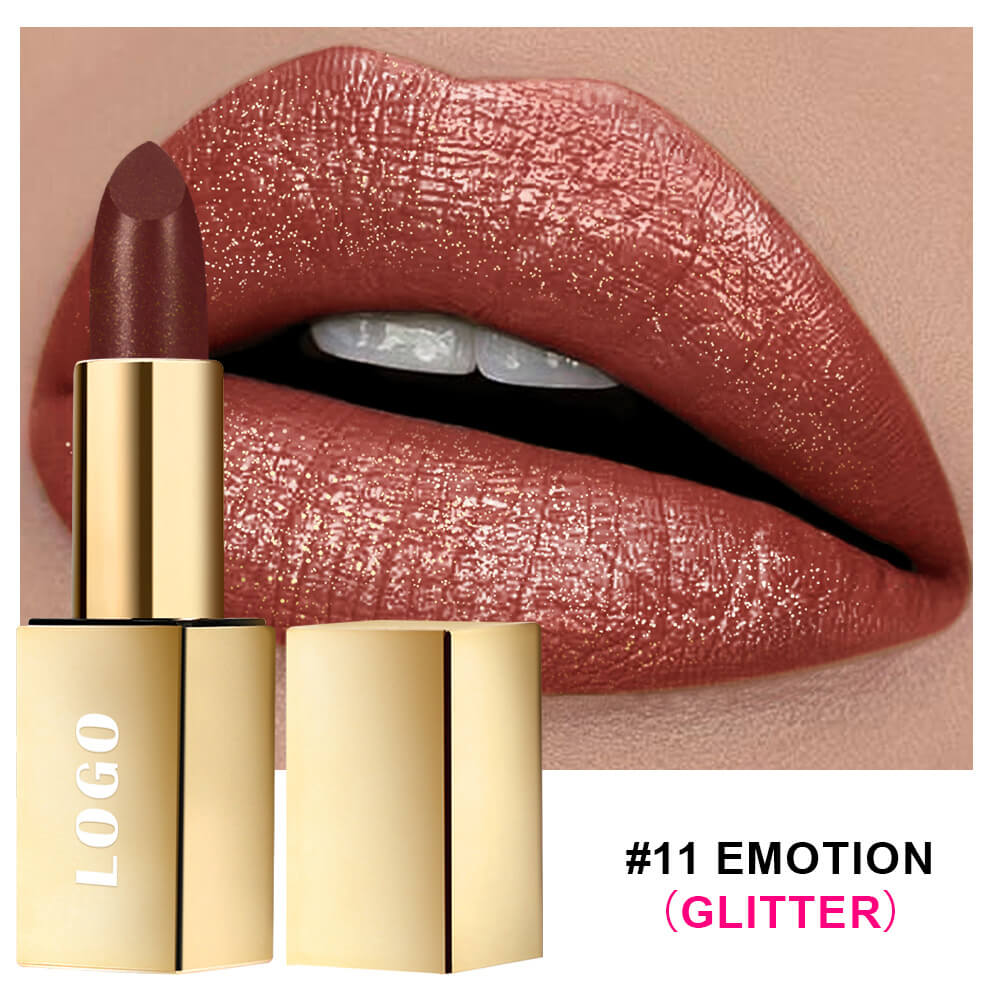 16 color glitter lipstick plumping hydrating long-lasting shimmer lipstick