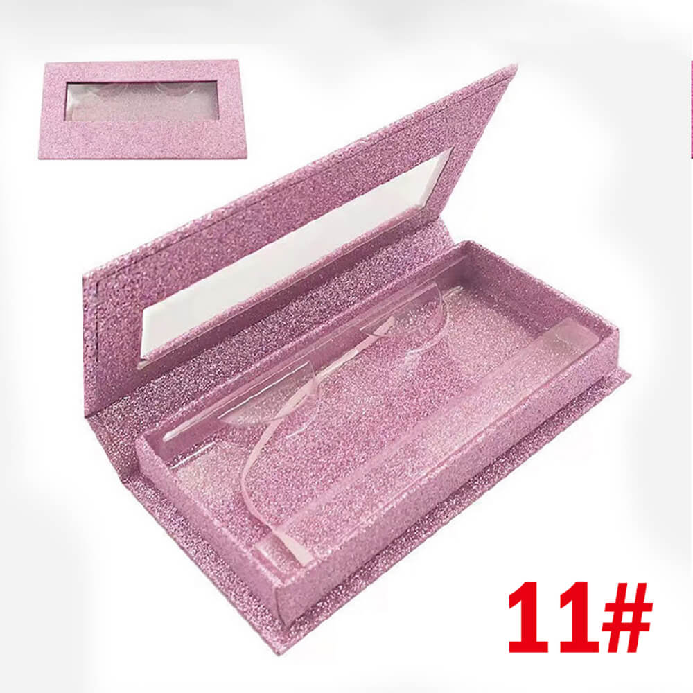 21 color eyelash box empty packaging rectangular window lid box