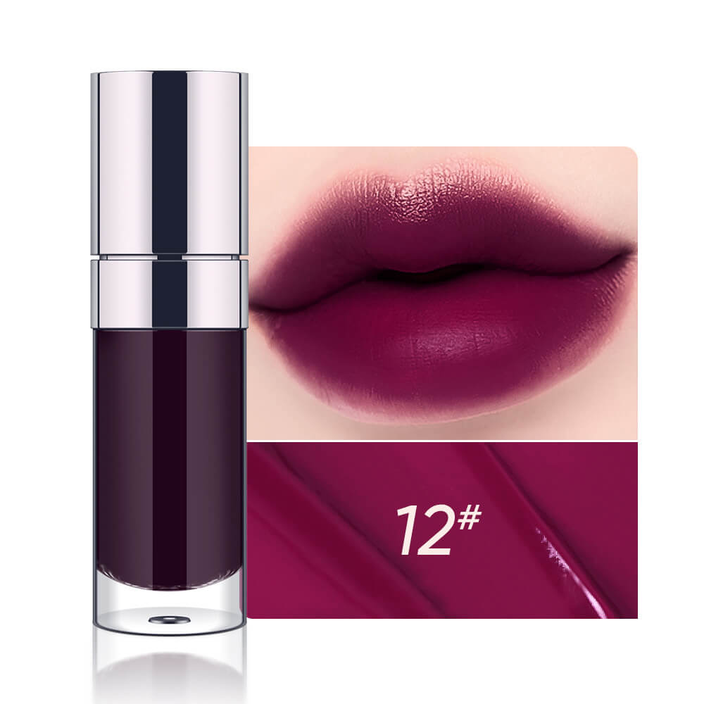 12-Color Layerable Lip Oil & Lip Gloss Waterproof Lip Tint Long Lasting