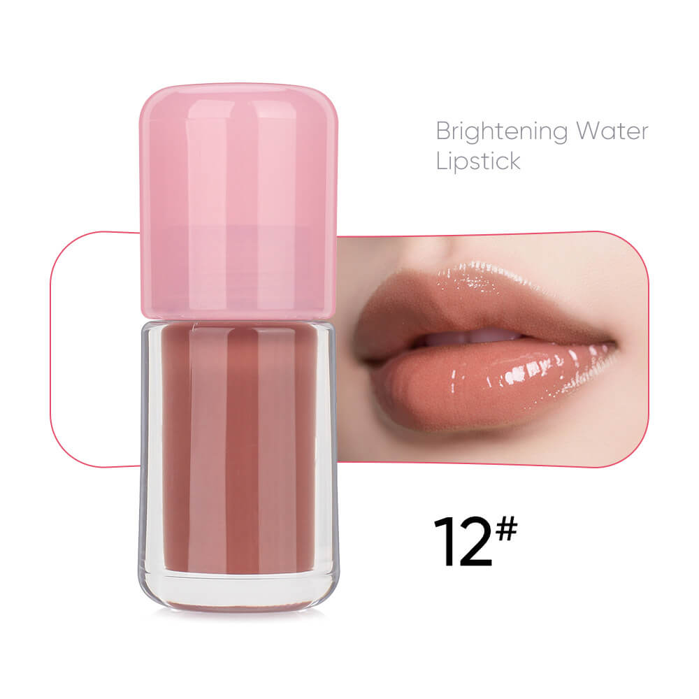 12-Color Nude Lip Gloss Moisturizing Lip Tint High Pigmented Private Label