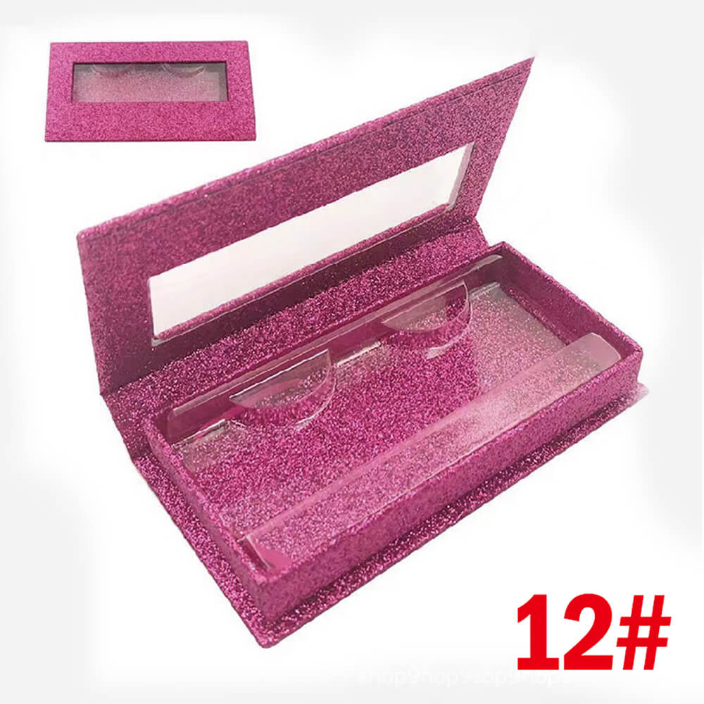 21 color eyelash box empty packaging rectangular window lid box