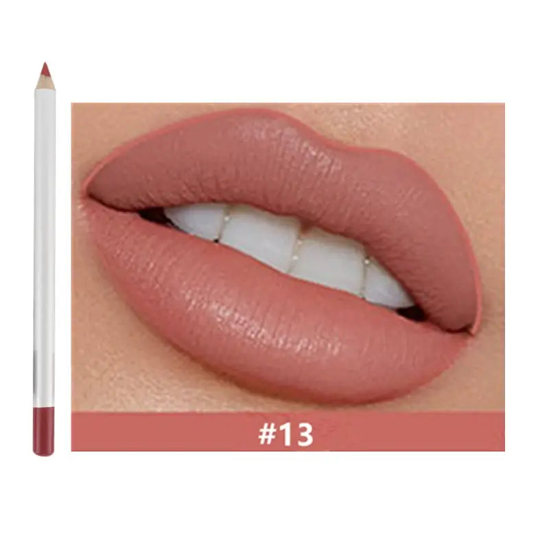 25 color matte lip liner lip color pencil white high pigmented