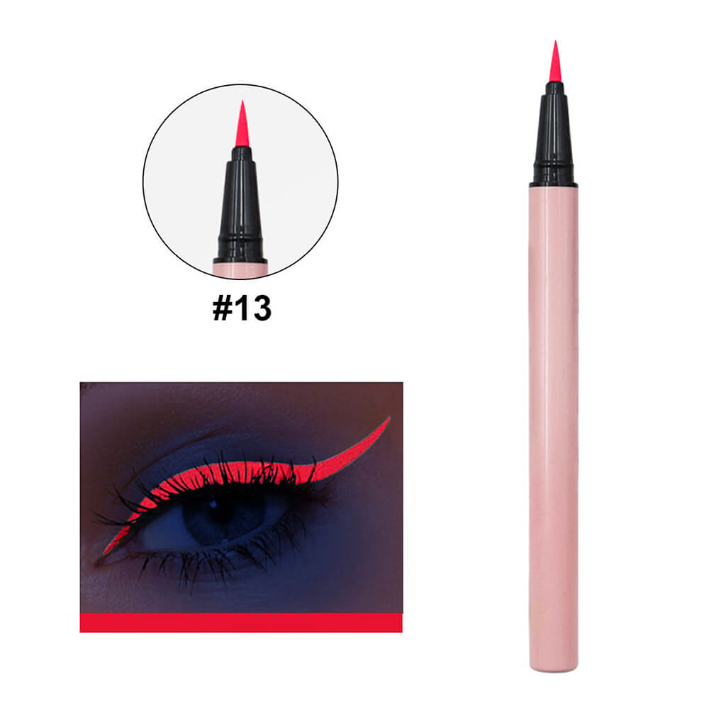 24 color pink liquid eyeliner pencil colorful waterproof long lasting