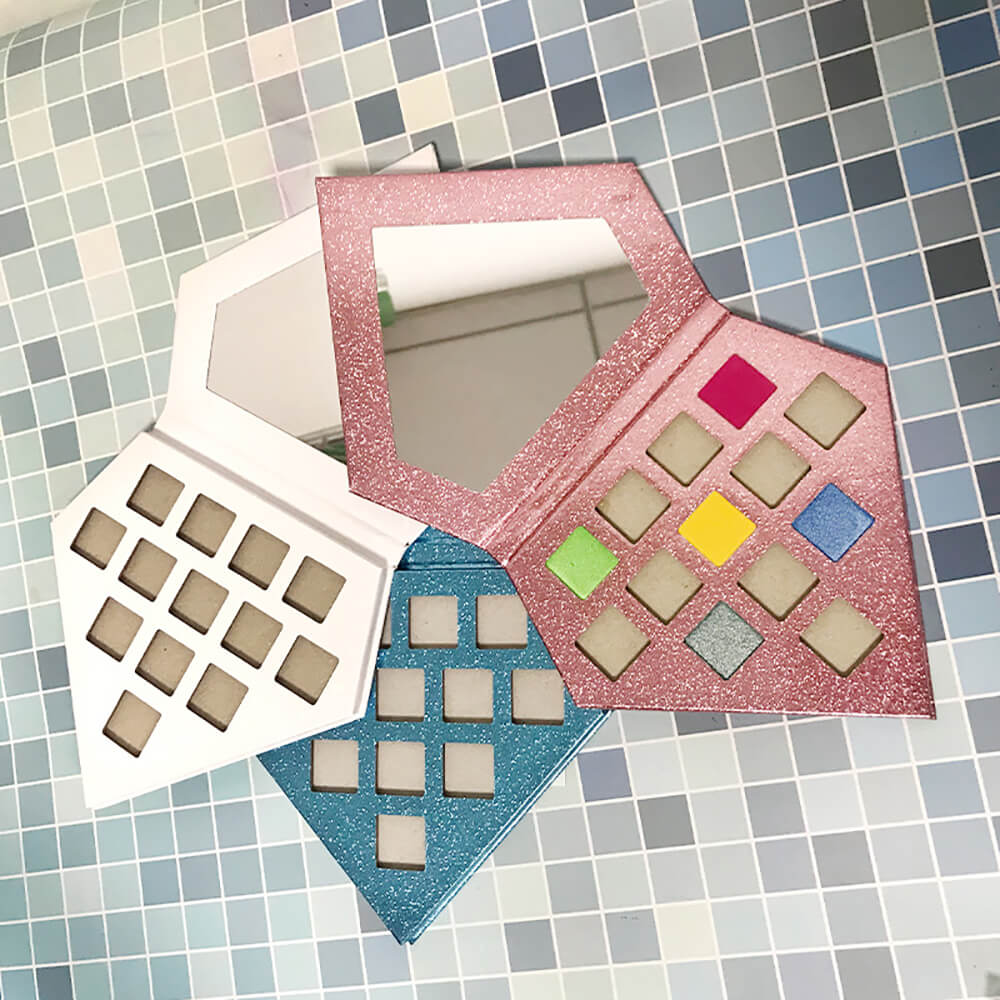 13 color DIY diamond eyeshadow palette square color 22mm high pigmented