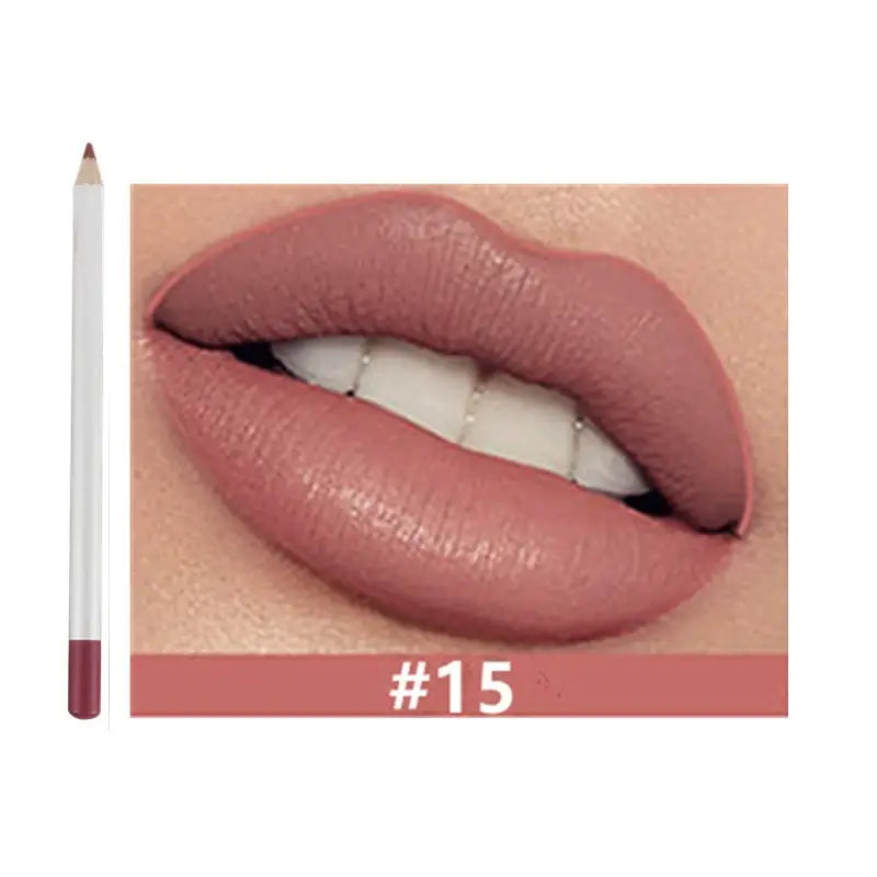 25 color matte lip liner lip color pencil white high pigmented