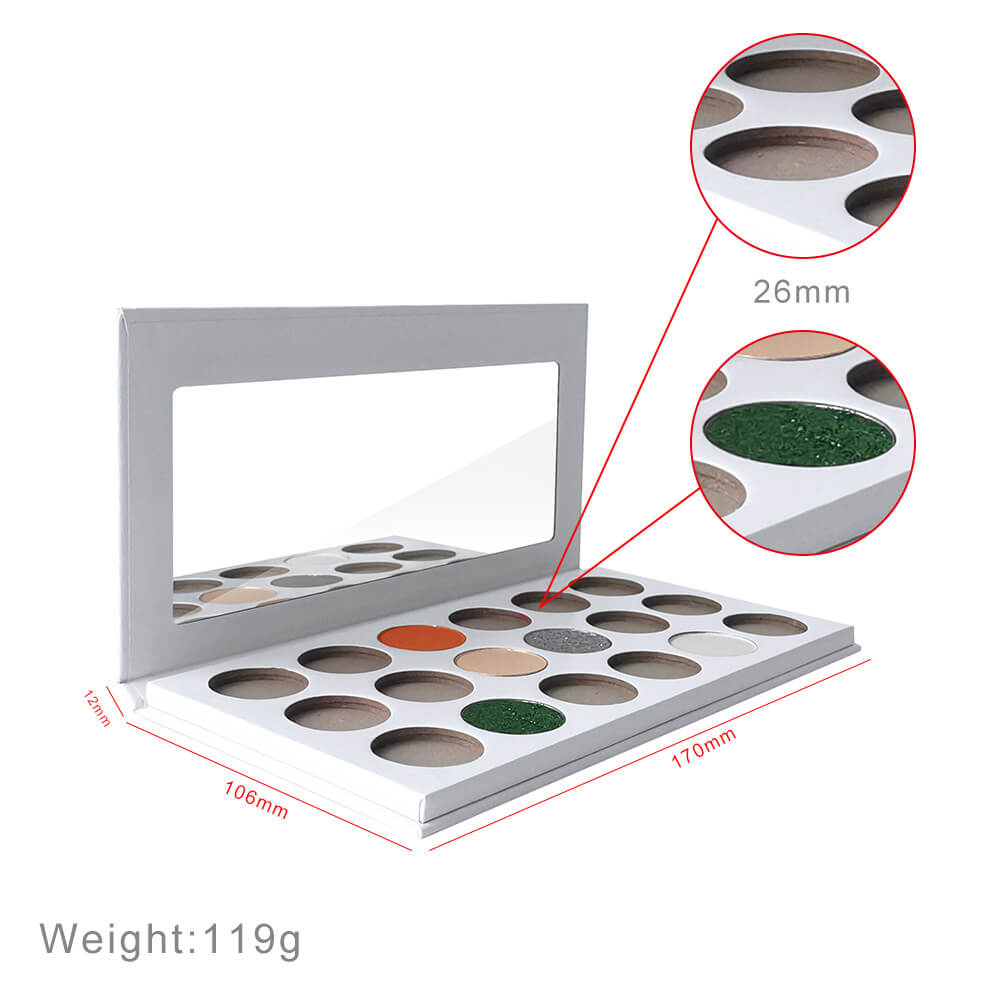 15 color DIY eyeshadow palette 26mm long lasting vegan multi-color