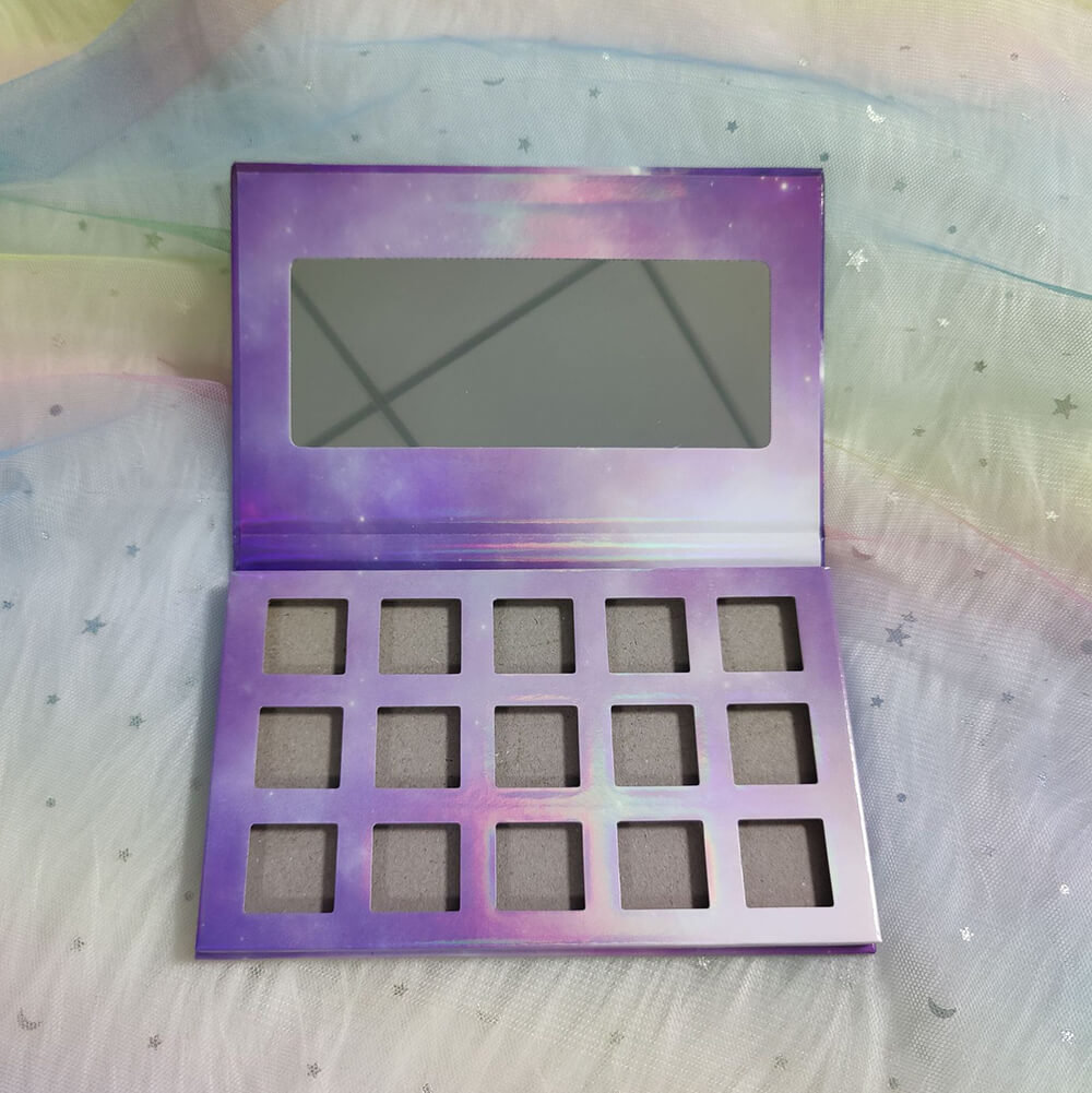 15 color DIY eyeshadow palette square color 22mm high pigmented waterproof
