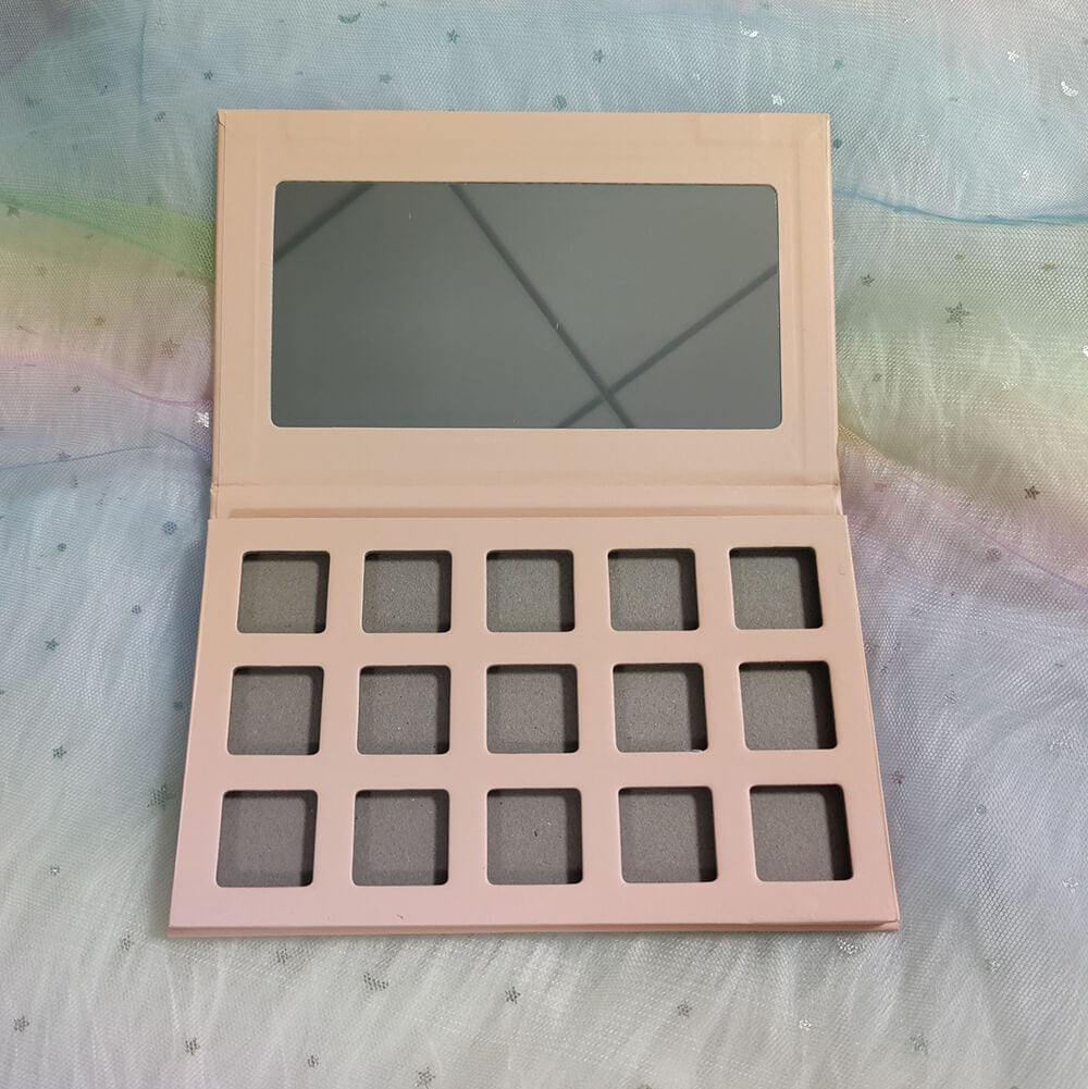 15 color DIY eyeshadow palette square color 22mm high pigmented waterproof