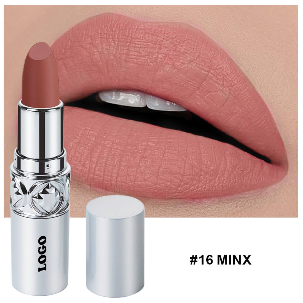 24 color matte lipstick cream waterproof long lasting silver tube