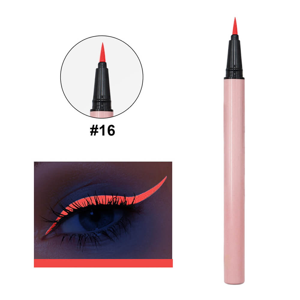 24 color pink liquid eyeliner pencil colorful waterproof long lasting
