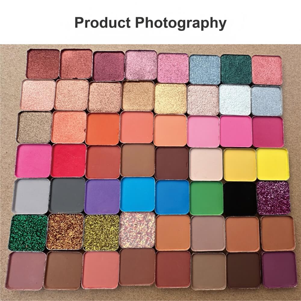 16 colors vegan eyeshadow palette matte glitter long lasting no logo