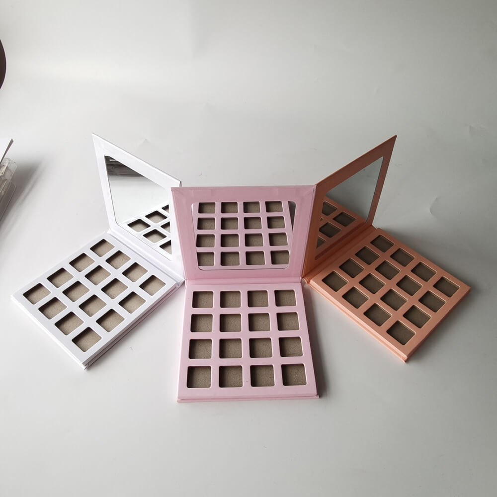 16 color DIY eyeshadow palette square color 22mm high pigmented waterproof