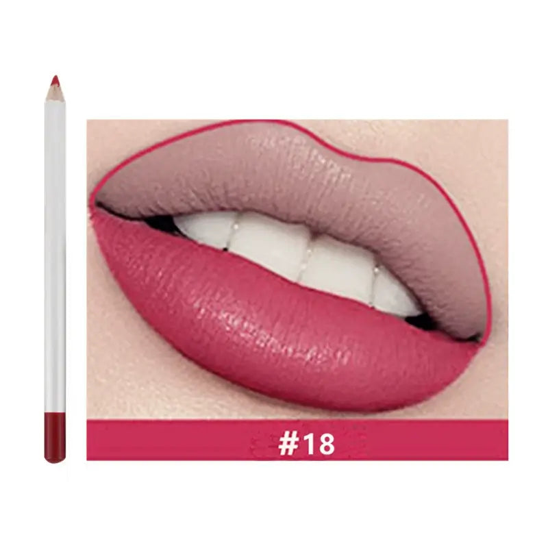 25 color matte lip liner lip color pencil white high pigmented