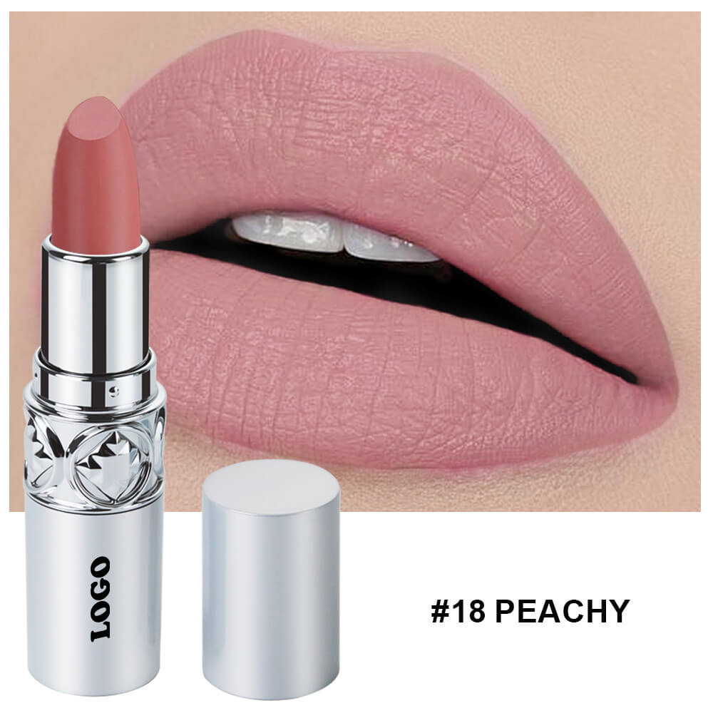 24 color matte lipstick cream waterproof long lasting silver tube