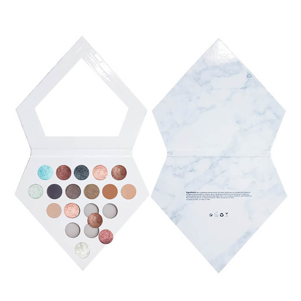 18 color DIY eyeshadow palette 26mm high pigmented diamond palette