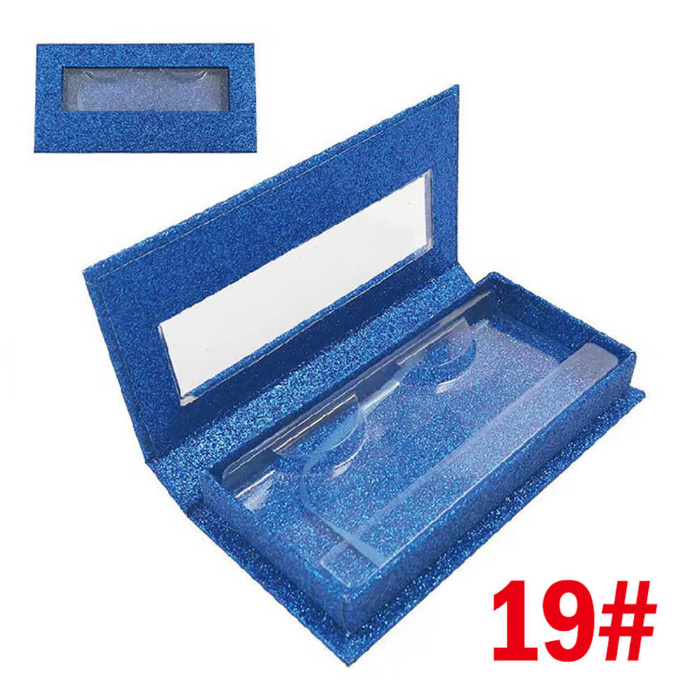 21 color eyelash box empty packaging rectangular window lid box