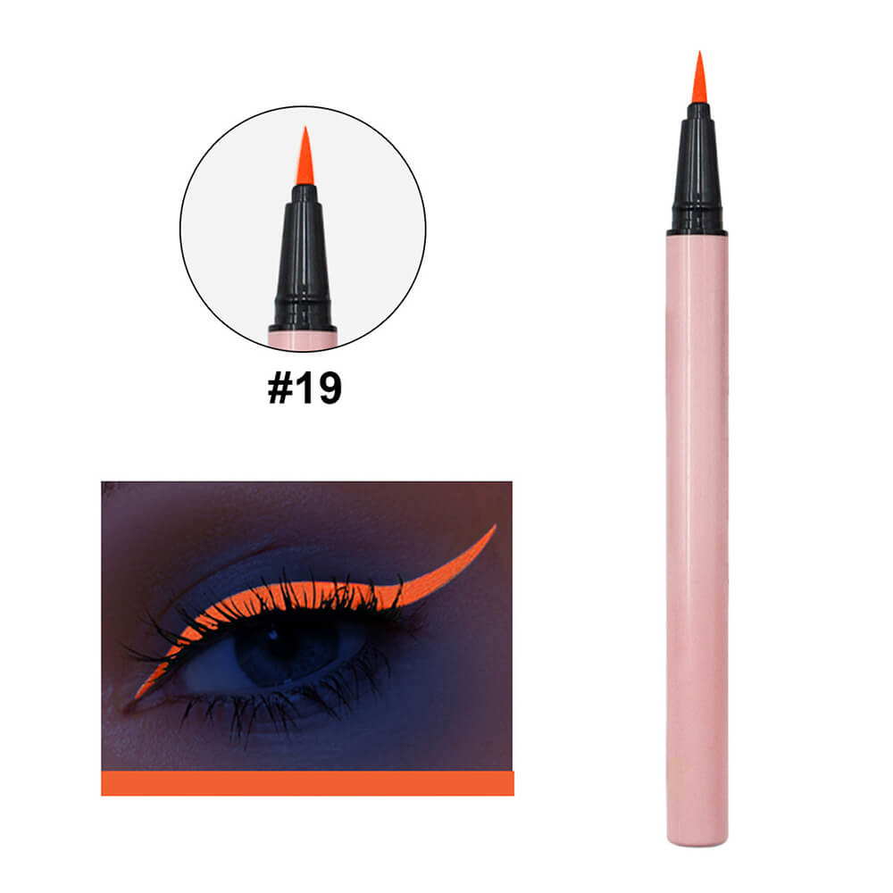 24 color pink liquid eyeliner pencil colorful waterproof long lasting