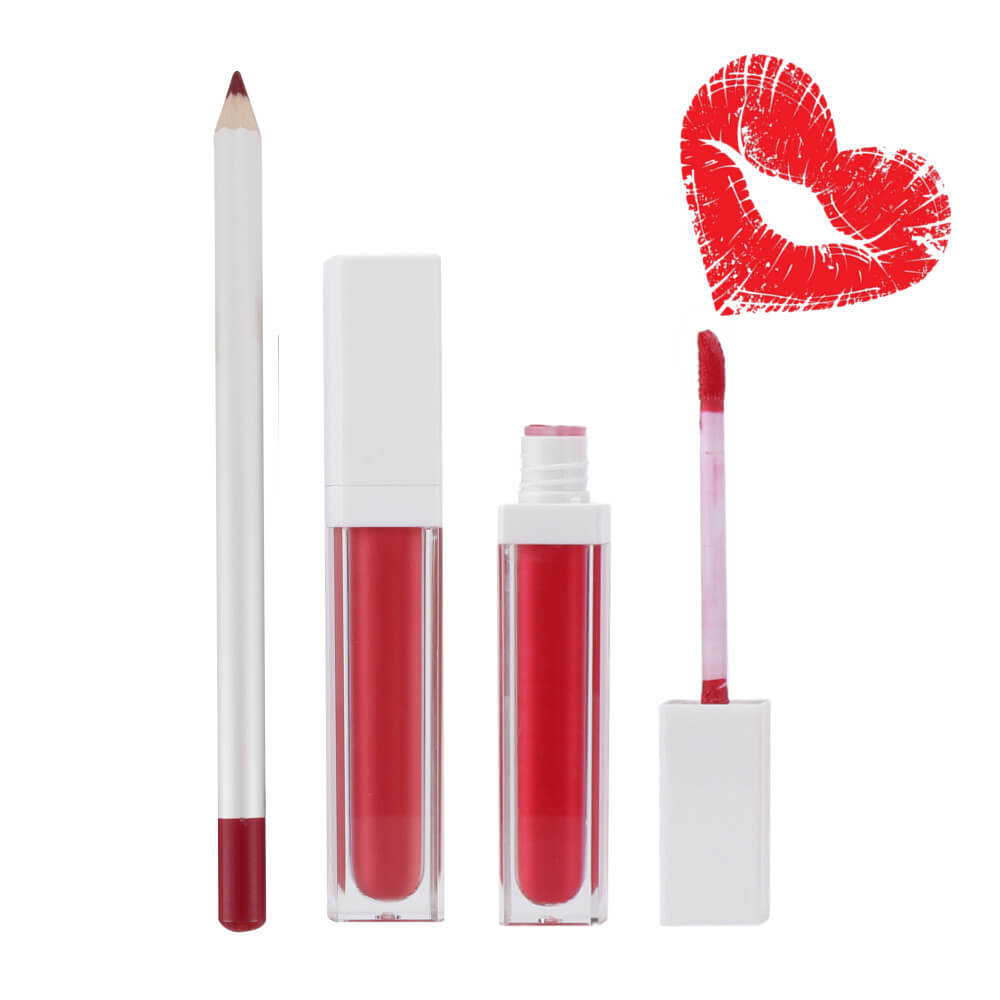 8 color 3-in-1 liquid lipstick set matte non-sticky high pigment