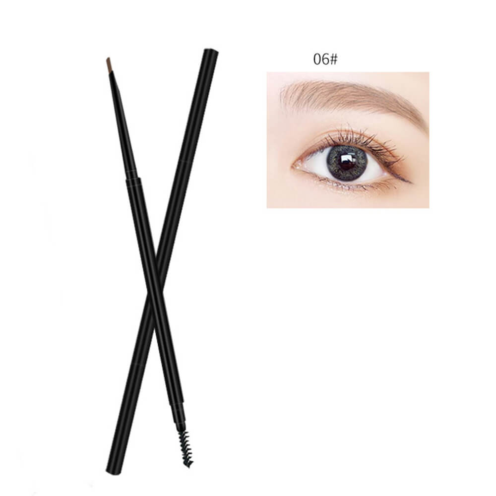 6 color eyebrow pencil waterproof high pigmented slim triangle pen