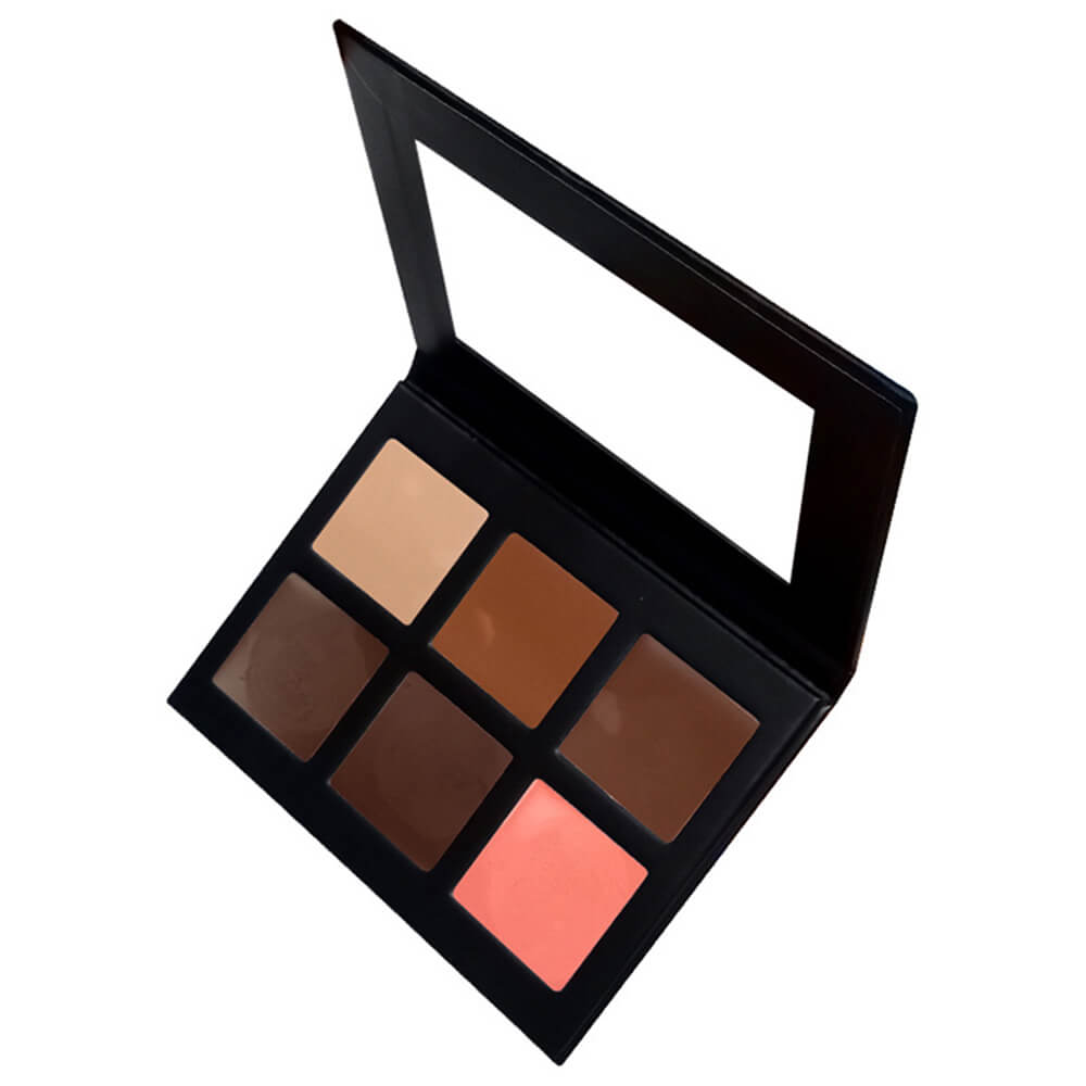 6 color concealer palette full coverage cream bronzer