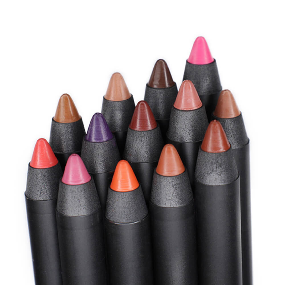 13 color lip liner high pigmented with knife sharpening waterproof