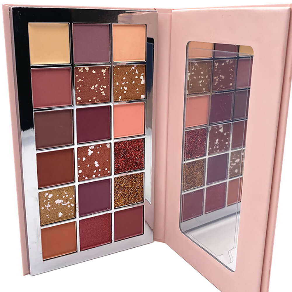 18 color eyeshadow palette desert rose dark color high pigmented