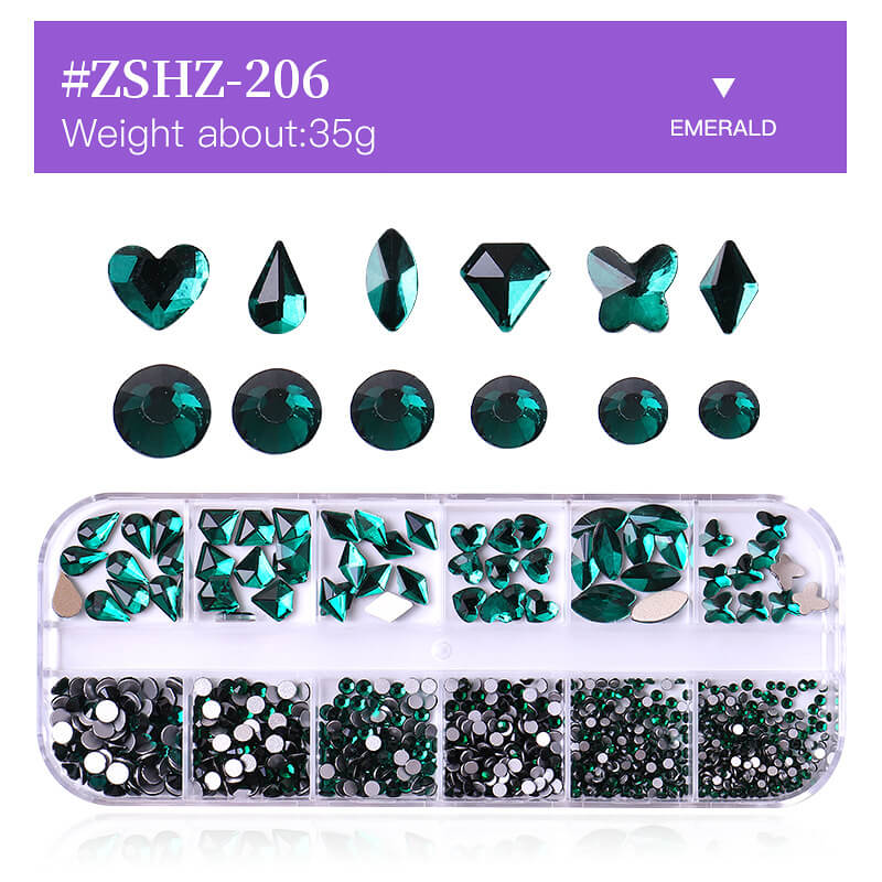 3D DIY nails accessories art rhinestones nail decorations gems