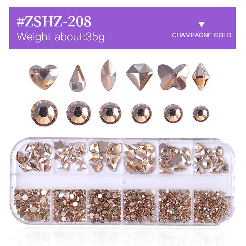 3D DIY nails accessories art rhinestones nail decorations gems