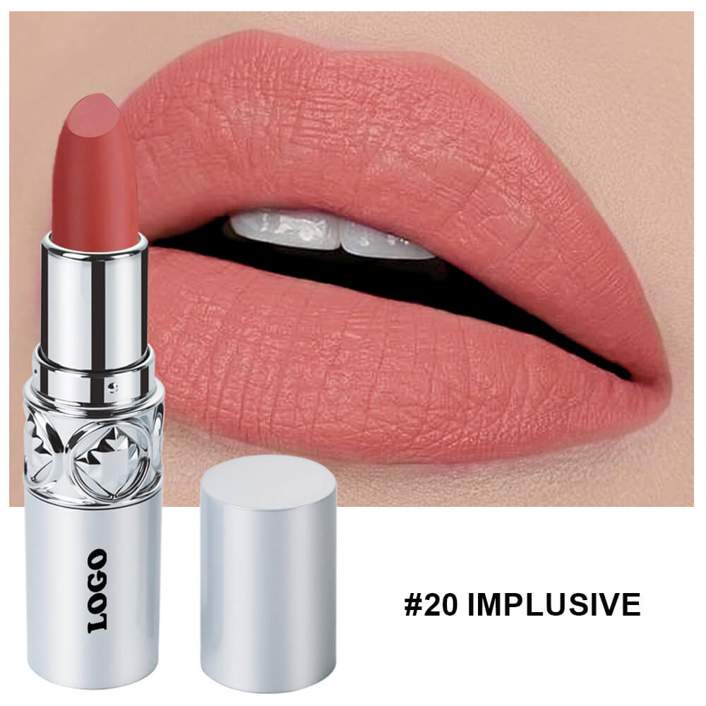 24 color matte lipstick cream waterproof long lasting silver tube