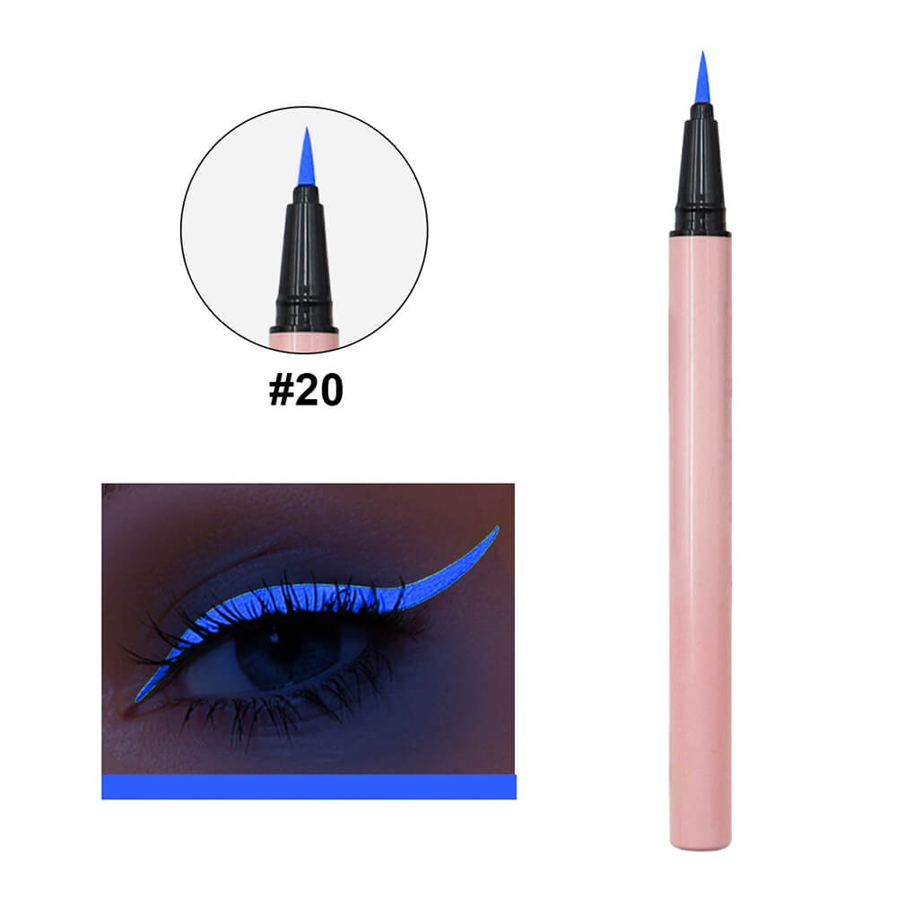 24 color pink liquid eyeliner pencil colorful waterproof long lasting