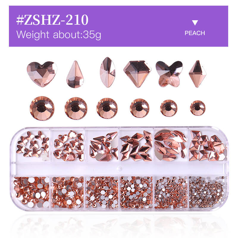 3D DIY nails accessories art rhinestones nail decorations gems